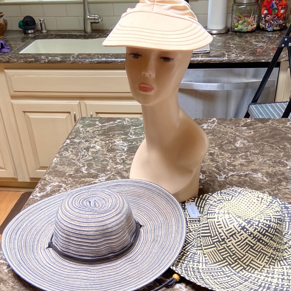 Sloggers Women's Hat And 2 more- Cream, Blue, and Tan